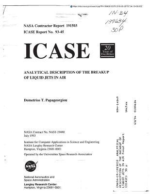 Download Analytical Description of the Breakup of Liquid Jets in Air - National Aeronautics and Space Administration | PDF
