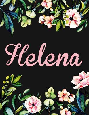 Read Helena: Personalised Name Notebook/Journal Gift for Women & Girls 100 Pages (Black Floral Design) -  | PDF
