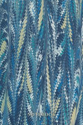 Read online Notebook: Vintage Marbling Journal - Retro Blue Marbled Endpaper Design - 100 Wide Ruled 6 X 9 Pages -  | PDF