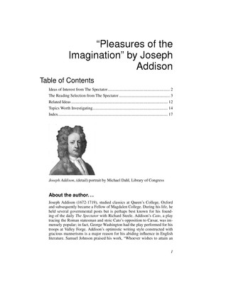 Read The Pleasures of the Imagination : The Spectator, no. 409 - no. 414 - Joseph Addison file in ePub